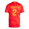 Maglia ufficiale Spagna Marc Cucurella 2 Casa Euro 2024 per Uomo